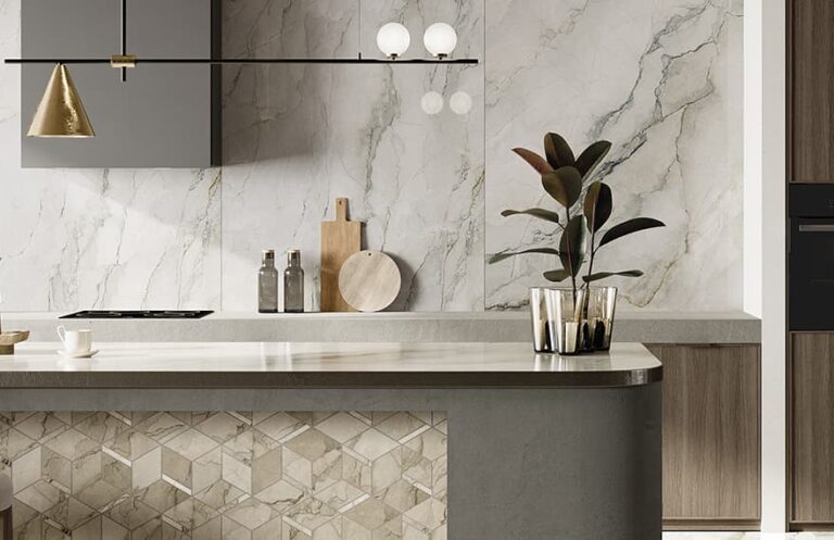 Stone look ceramic tiles