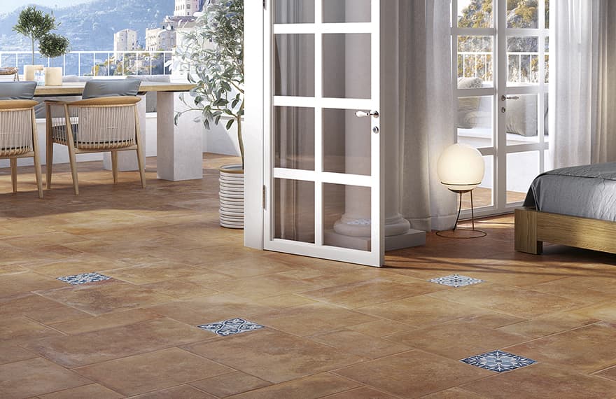 Cotto ceramic tile