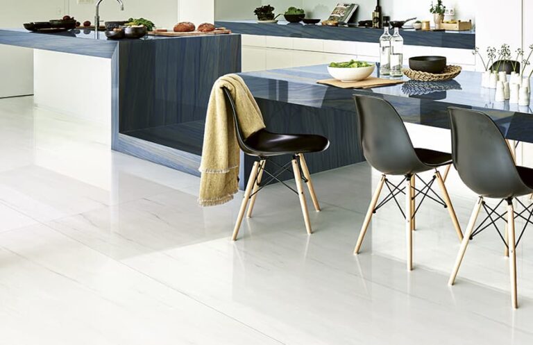 Marble effect ceramic tile