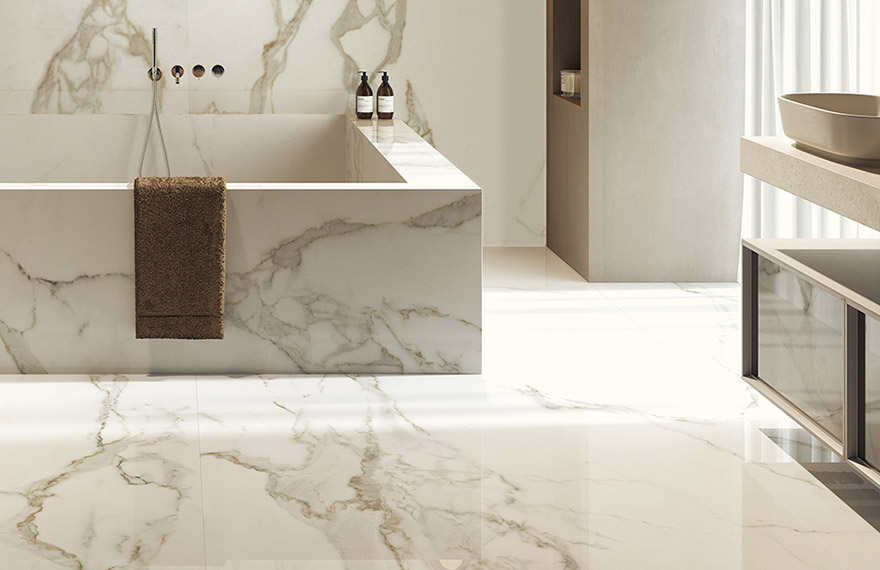 Marble look alike tiles