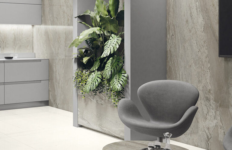 White tile with black veins