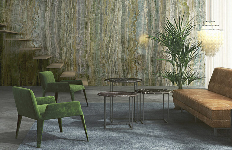Vintage green tiles