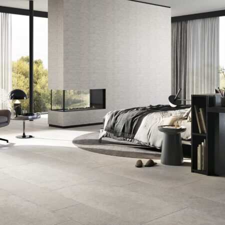 Stone look porcelain tiles