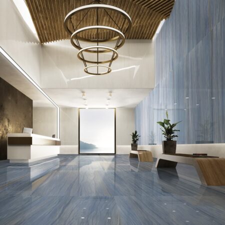 Deep blue tiles
