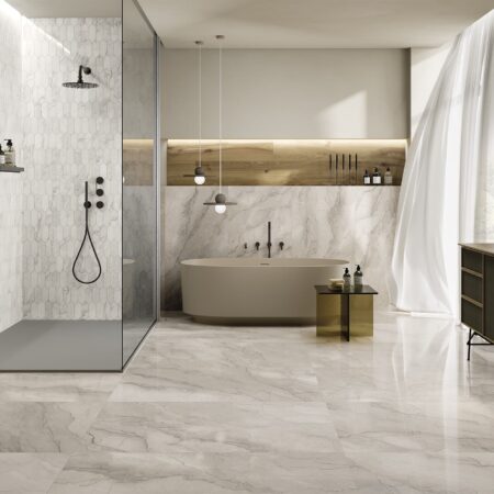 Stone look ceramic tiles