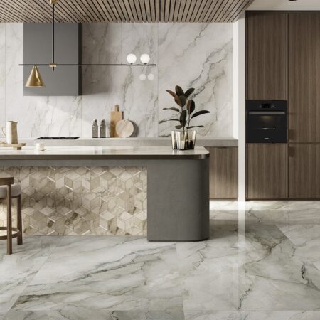 Stone look ceramic tiles