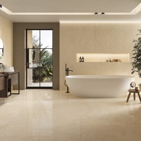Marble look ceramic tiles