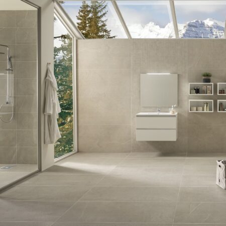 Porcelain stone effect tiles