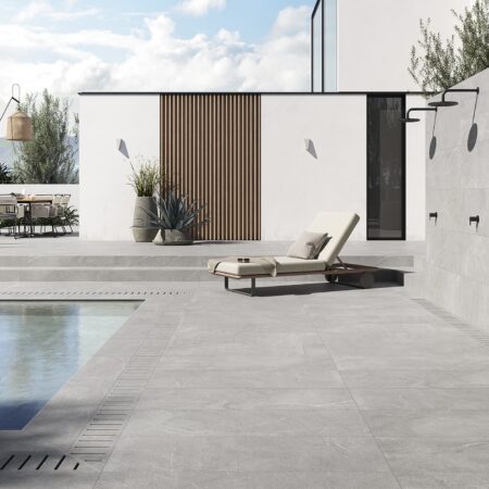 Porcelain stone effect tiles