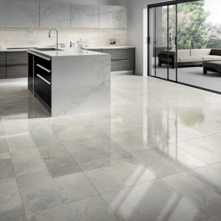 Stone effect wall and floor tiles