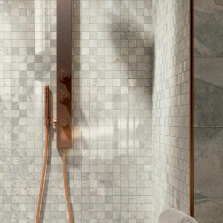 Stone effect wall and floor tiles