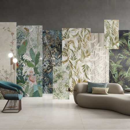 Wallpaper tiles for wall