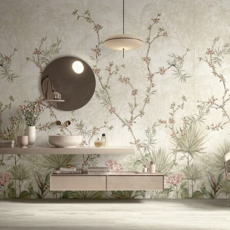 Wallpaper tiles for wall