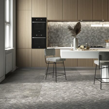 Stone effect ceramic tiles