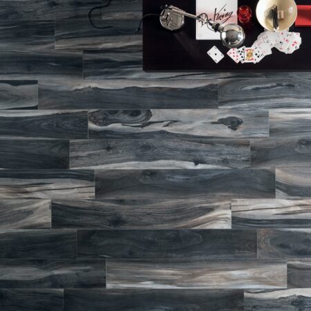 Porcelain wood effect tiles