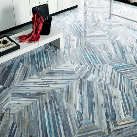 Porcelain wood effect tiles