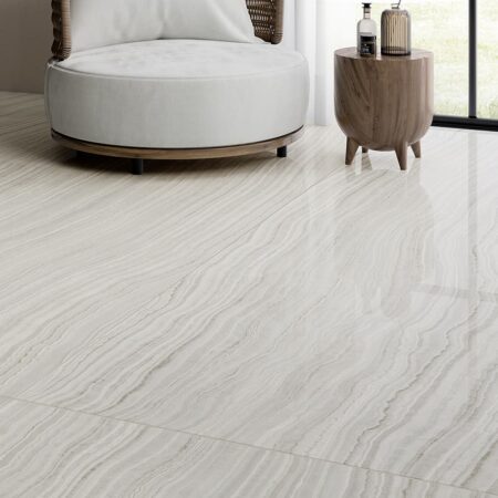Marble effect floor tiles