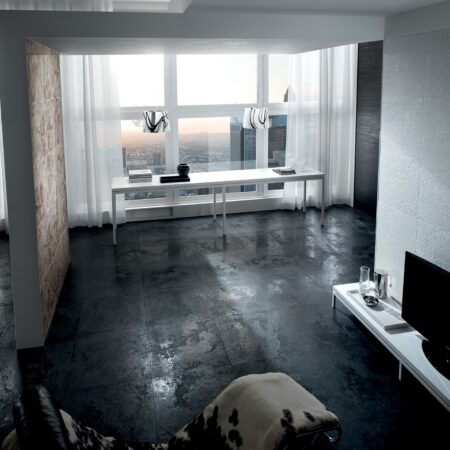 Stone floor tiles for indoor