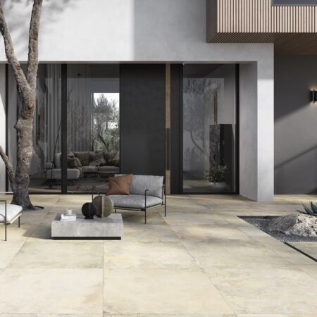 Piastrelle effetto pietra beige